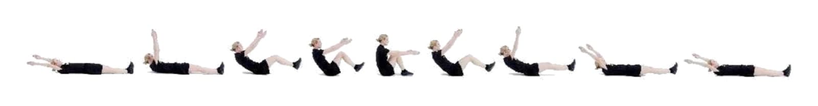 Rower: official ATP 7-22.02 photo sequence (figure 3-5, PD4 Rower) showing the positions of the exercise in order.